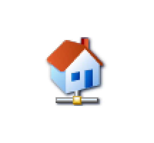 home icon at 3d angle from windows xp catalog